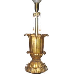Midcentury Monumental Gilded Lamp by Marbro Lamp Co. L.A. CA.