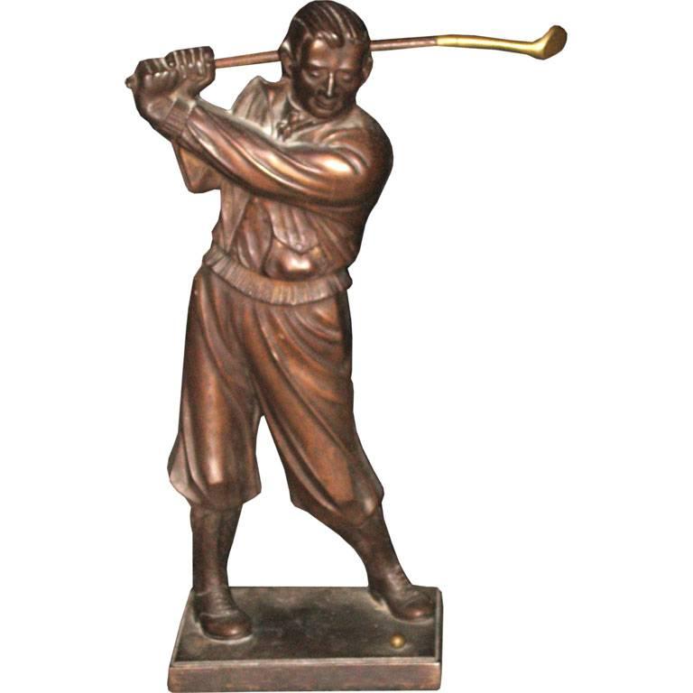 Golfer Fireplace Tool Holder For Sale