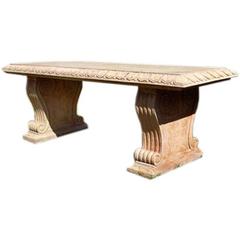Rosso Verona Marble Bench 9