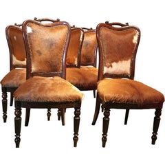 Antique Italian "English Makers" Mahogany Chairs
