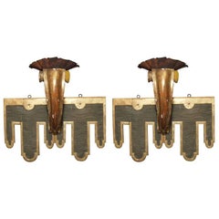 Pair of 19th Century Italian Medieval Style One-Arm Sconces
