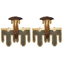 Pair of 19th Century Italian Medieval Style One-Arm Sconces 4