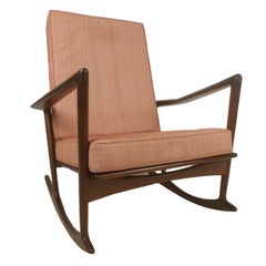 Mid-Century Modern Danish Rocking Lounge Chair