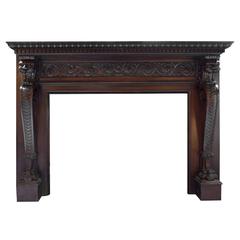 Late 19th Century American Wood Mantel