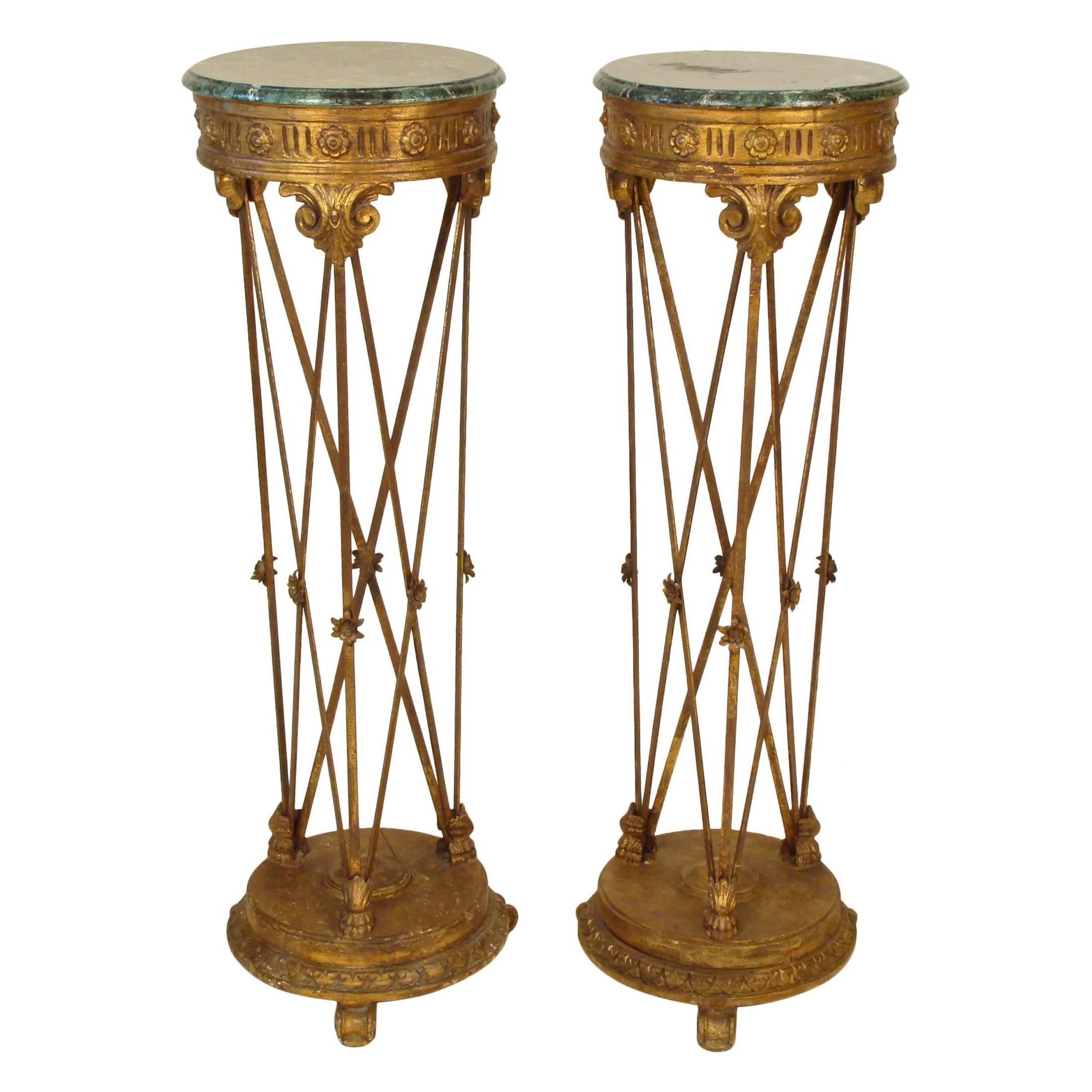 Pair of Neoclassical Style Pedestals