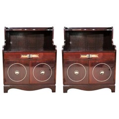 Grosfeld House Mahogany Night Stands