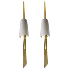 Huge Maison Lunel Pair of Sconces 12