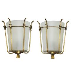 Marius-Ernest Sabino Pair of Sconces 1