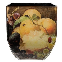  Gold-Foiled Venetian Glass Vase or Centerpiece 