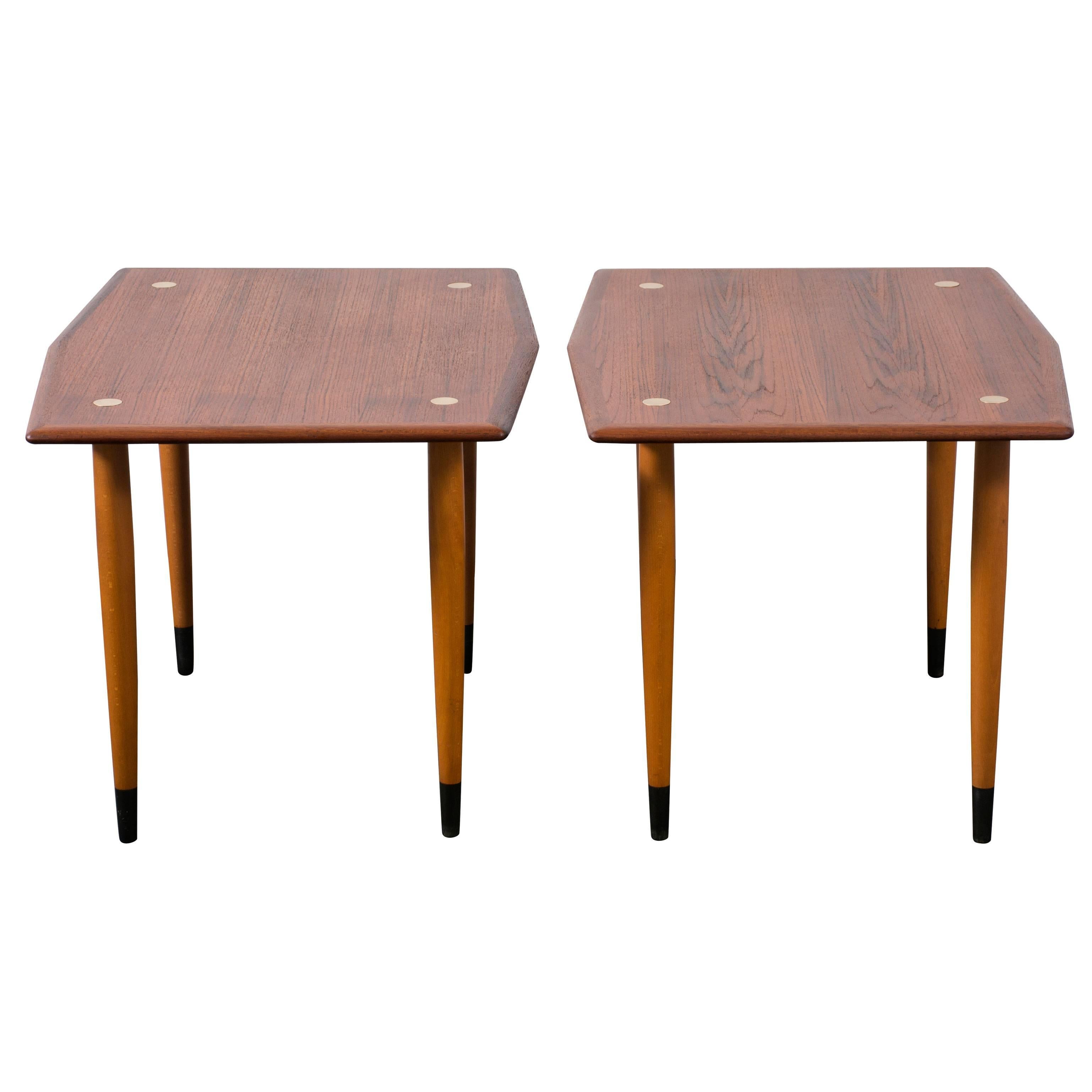 Pair of Vintage Side Tables by DUX