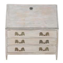 Swedish 19th Century Gustavian Style Painted Wood Slant-Front Desk 6