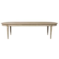 Swedish Gustavian Style Painted Wood Oval Dining Table