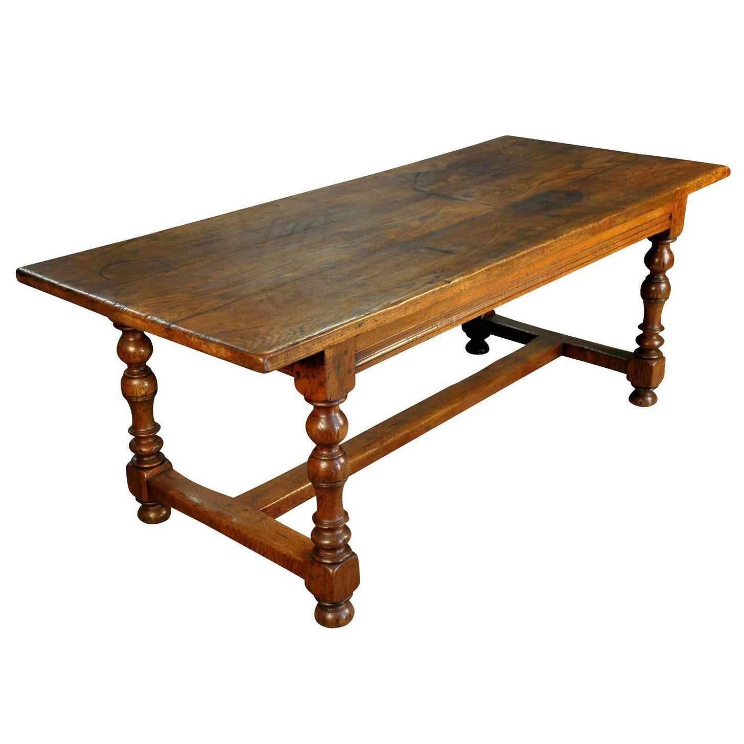 French 19th Century Farm Table in Chestnut
