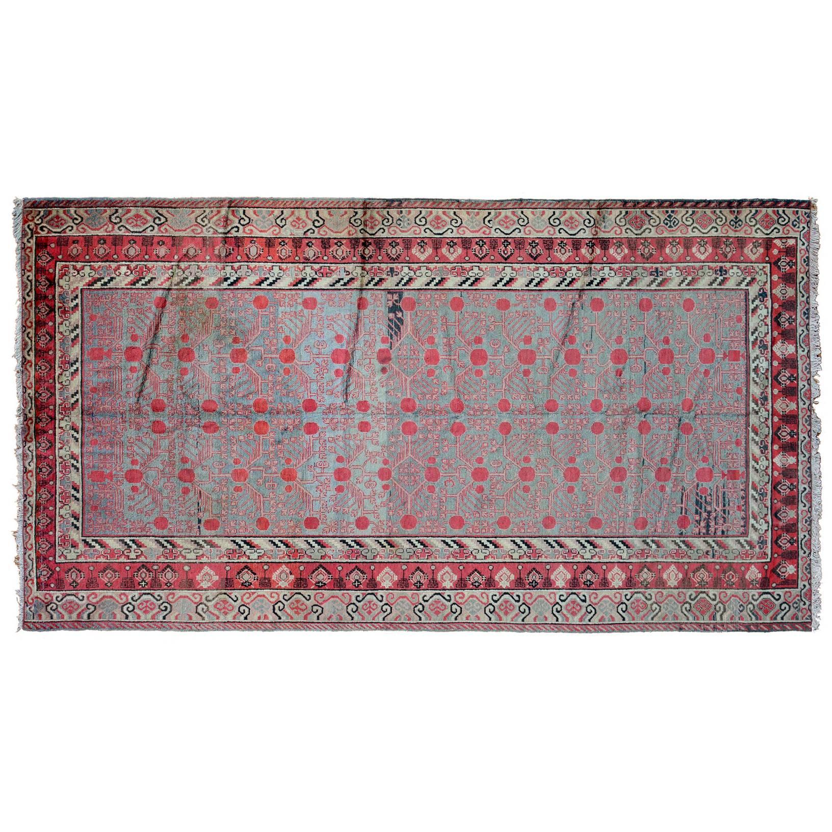 Antique Samarkand Rug, circa 1890 For Sale