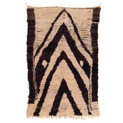 Vintage Dramatic Azilal Berber Rug with Stacked Niches