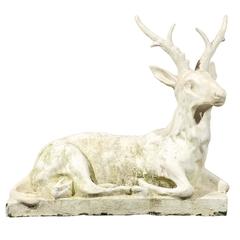 19th Century Concrete Deer
