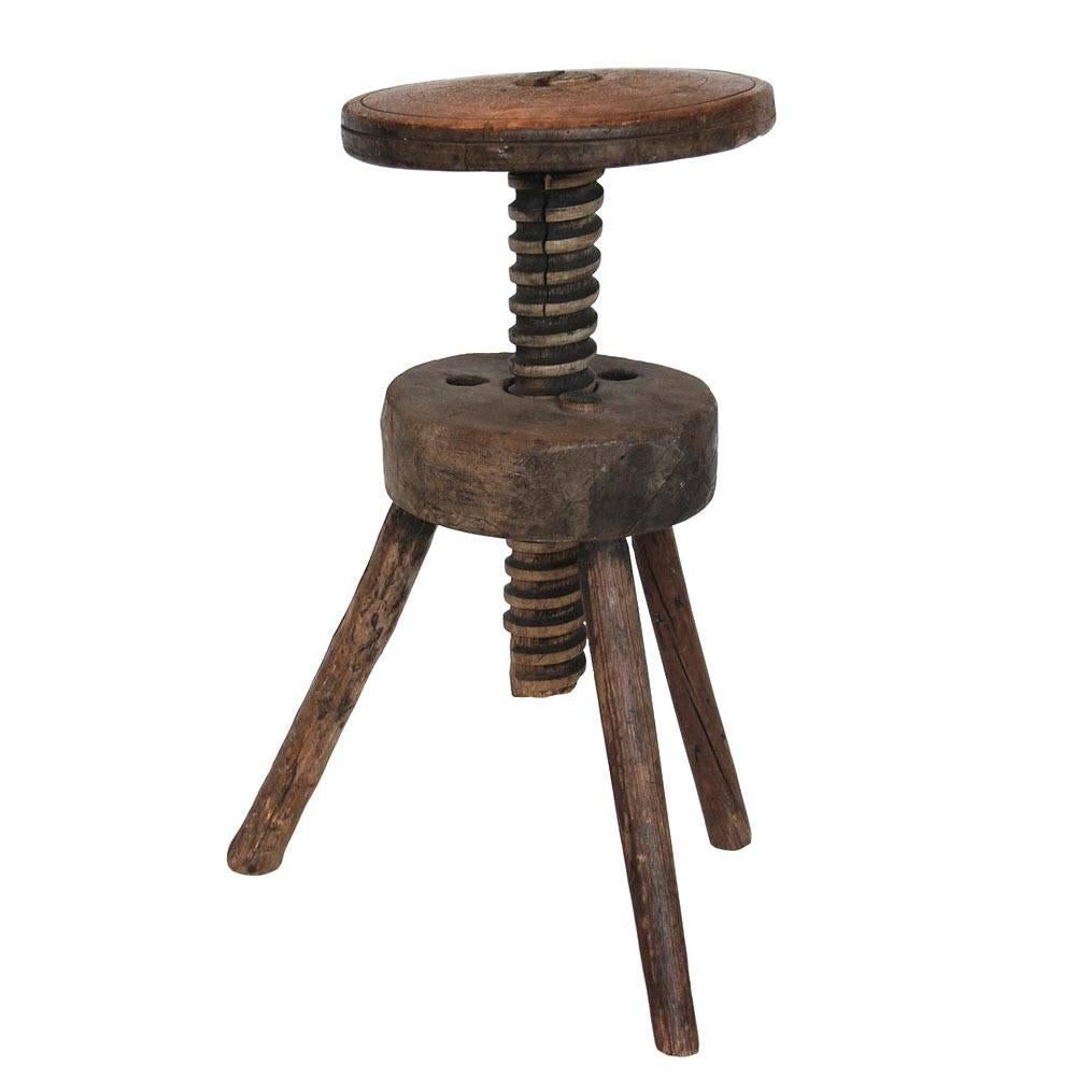 Vintage Adjustable Artist Stool