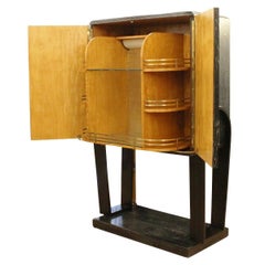 Vintage Italian, 1940s Cerused Oak Dry Bar