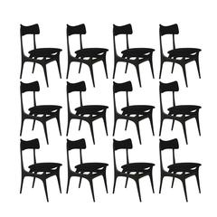 Set of 12 vintage modernist Alfred Hendrickxs dining chairs S3 Belform Belgium Set of 12 vintage modernist Alfred Hendrickxs dining chairs S3 Belform Belgium