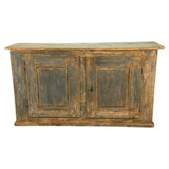 French 18th Century Enfilade Buffet in Painted Wood