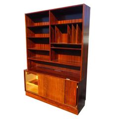 Vintage Danish Rosewood bookcase wall unit by Poul Hundevad 