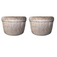 Charles Hairon, Pair of Large Flower Pot, circa 1920