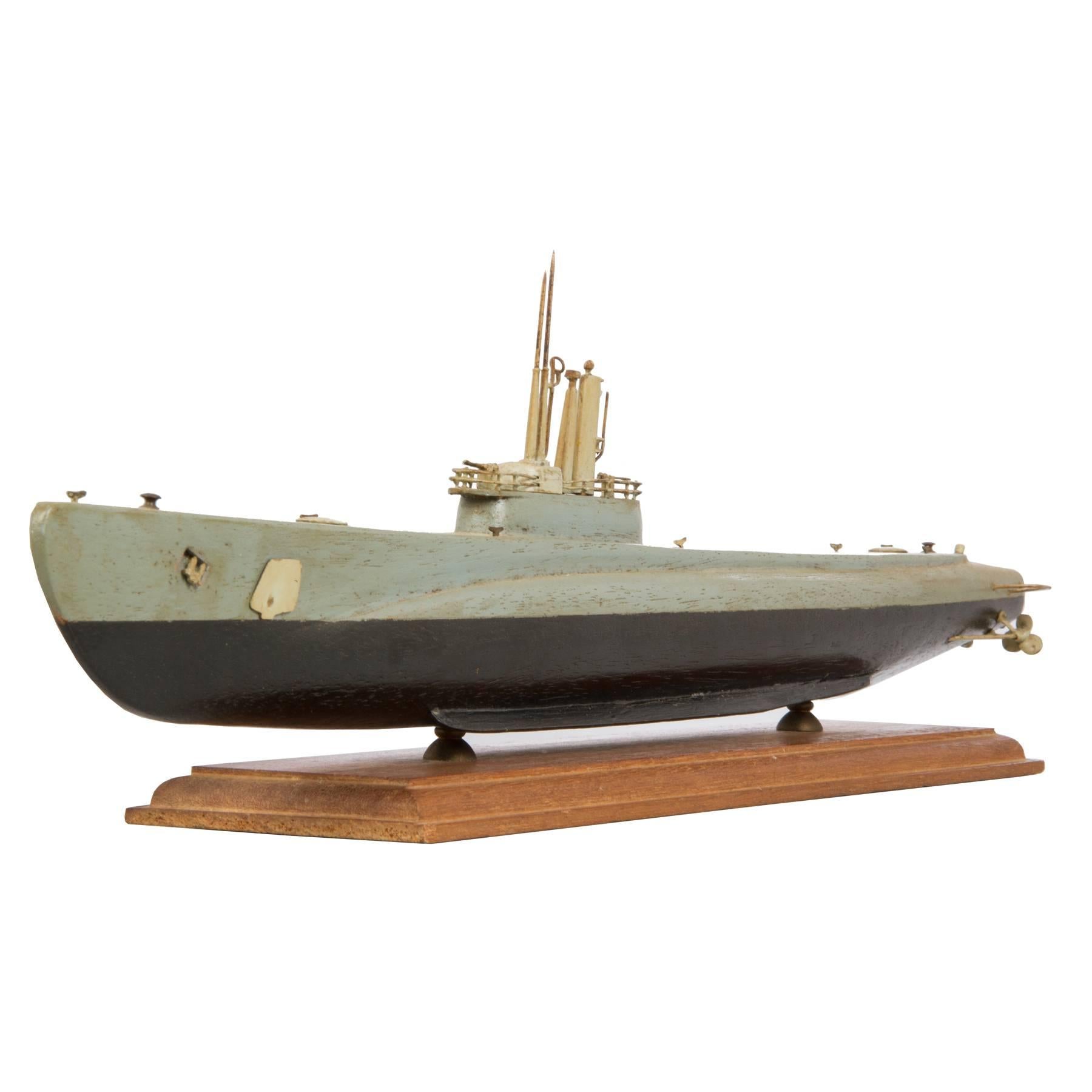 World War II Wooden US Submarine Model For Sale