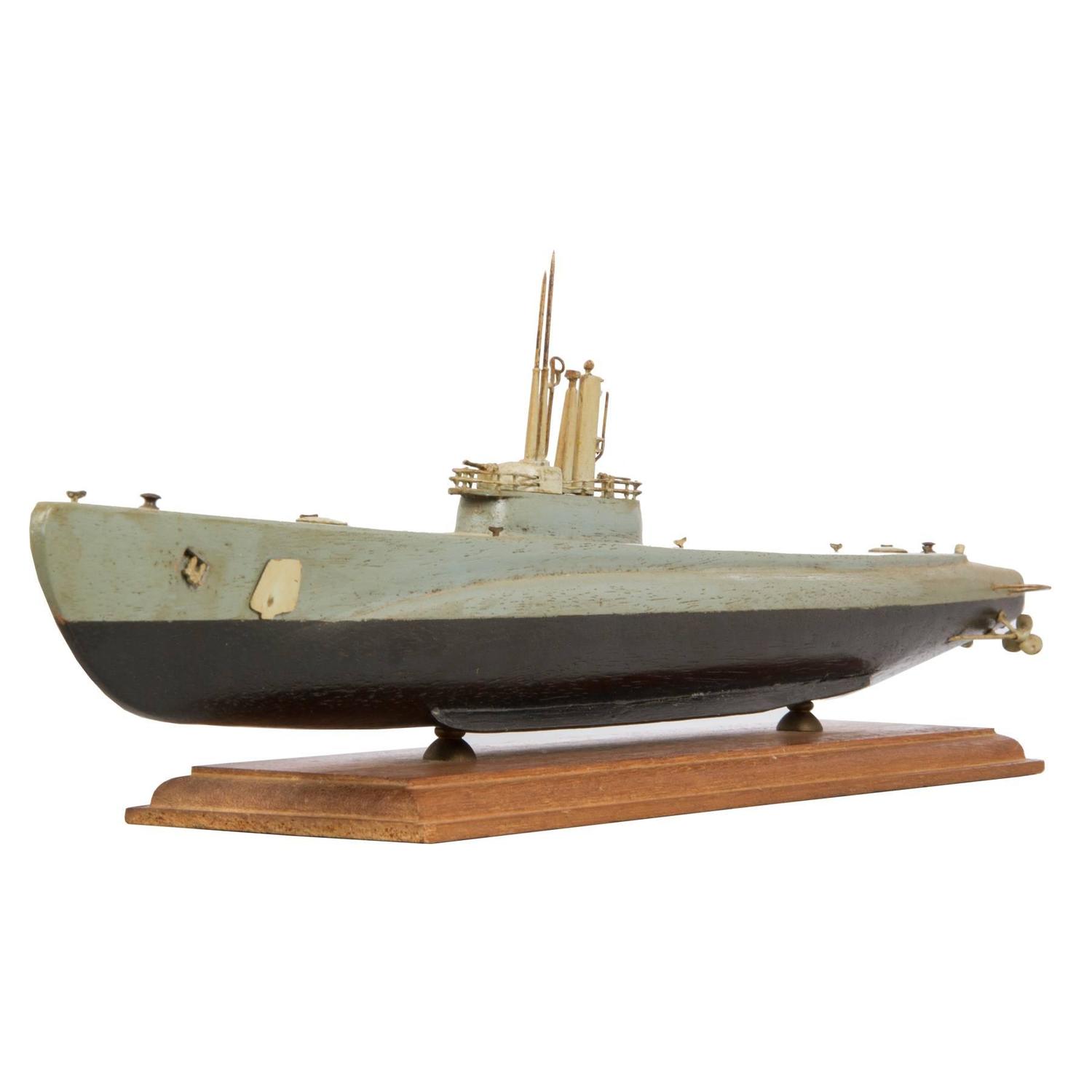 World War II Wooden US Submarine Model For Sale at 1stdibs