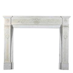 19th Century Fireplace Mantel in Carrara Marble 7