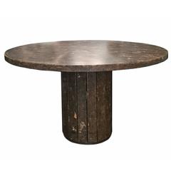 Round Stone Dining Table by Jean Charles