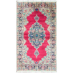 Used Persian Laver Kerman Rug