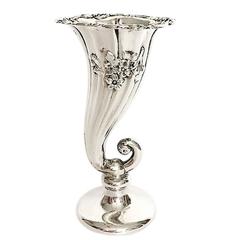 Antique English Silver Vase, 1902