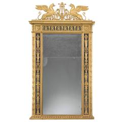 Large and Important 1820 Italian Giltwood Mirror