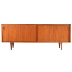 Danish Modern Low Profile Teak Credenza