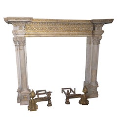 Antique Pietra di Signa Fireplace Mantel