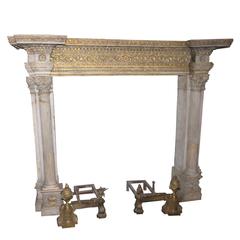 Antique Pietra di Signa Fireplace Mantel 2