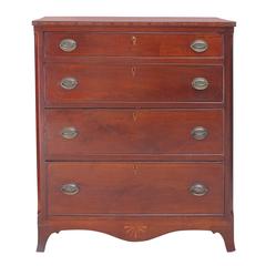 Hepplewhite Chest of Drawers or Bureau in Mahogany, circa 1800 3