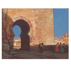 'Puerta Del Sol-Toledo' Oil Painting by Charles Bisschops