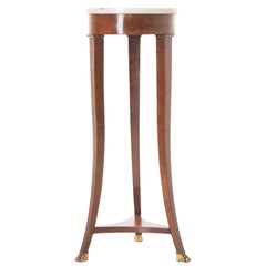 French 19th Century Mahogany Marble-Top Table