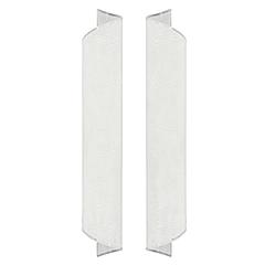 Pair of Textured Sand-Blasted Glass Scroll Sconces by Karl Springer