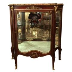 Exquisite 19th Century Petite Mahogany Vitrine