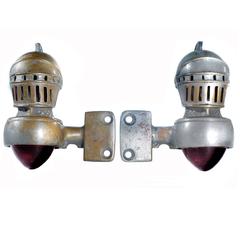 Very Rare Matching Set of Stearns-Knight Automotive Lamps 1
