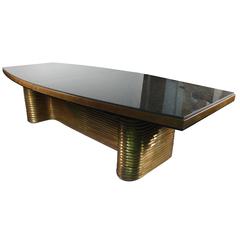 Limited Edition Sculpted Bronze Dining Table by Edward Moore 
