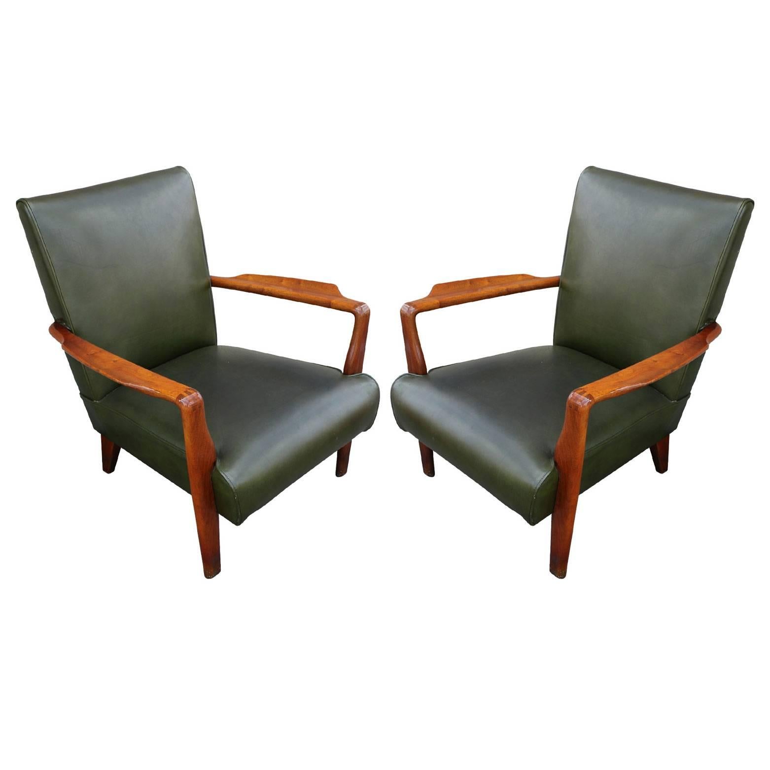 Stunning Pair of Gordon Russell Sculptural Lounge Chairs