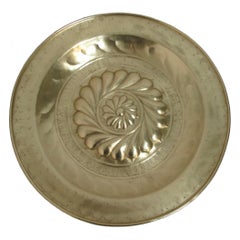 17th Century Brass Alms Plate