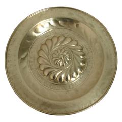 17th Century Brass Alms Plate 4