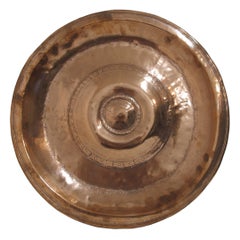 17th Century Copper Alms Plate