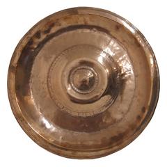 17th Century Copper Alms Plate 3
