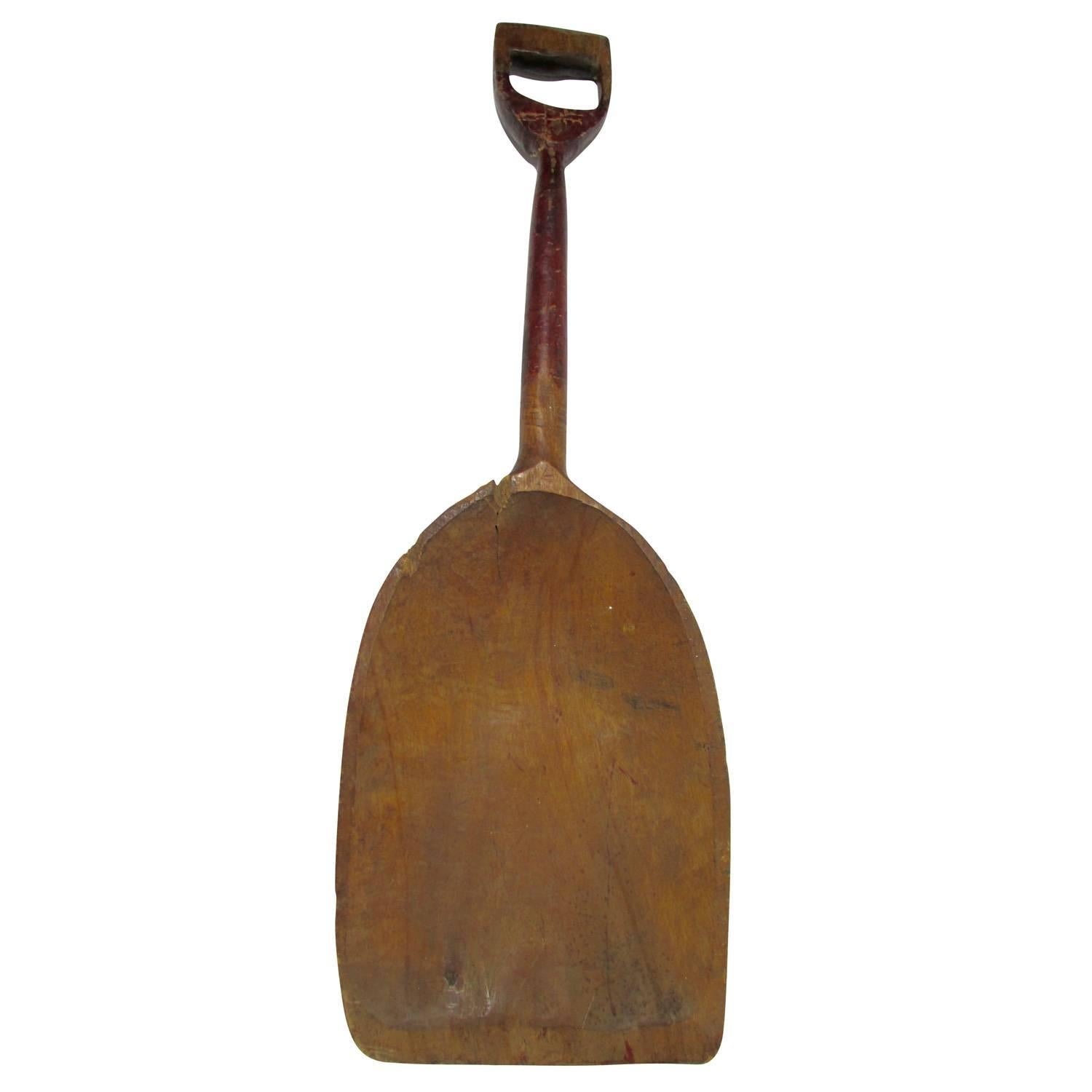 Early Hand-Carved Folk Art Shovel For Sale