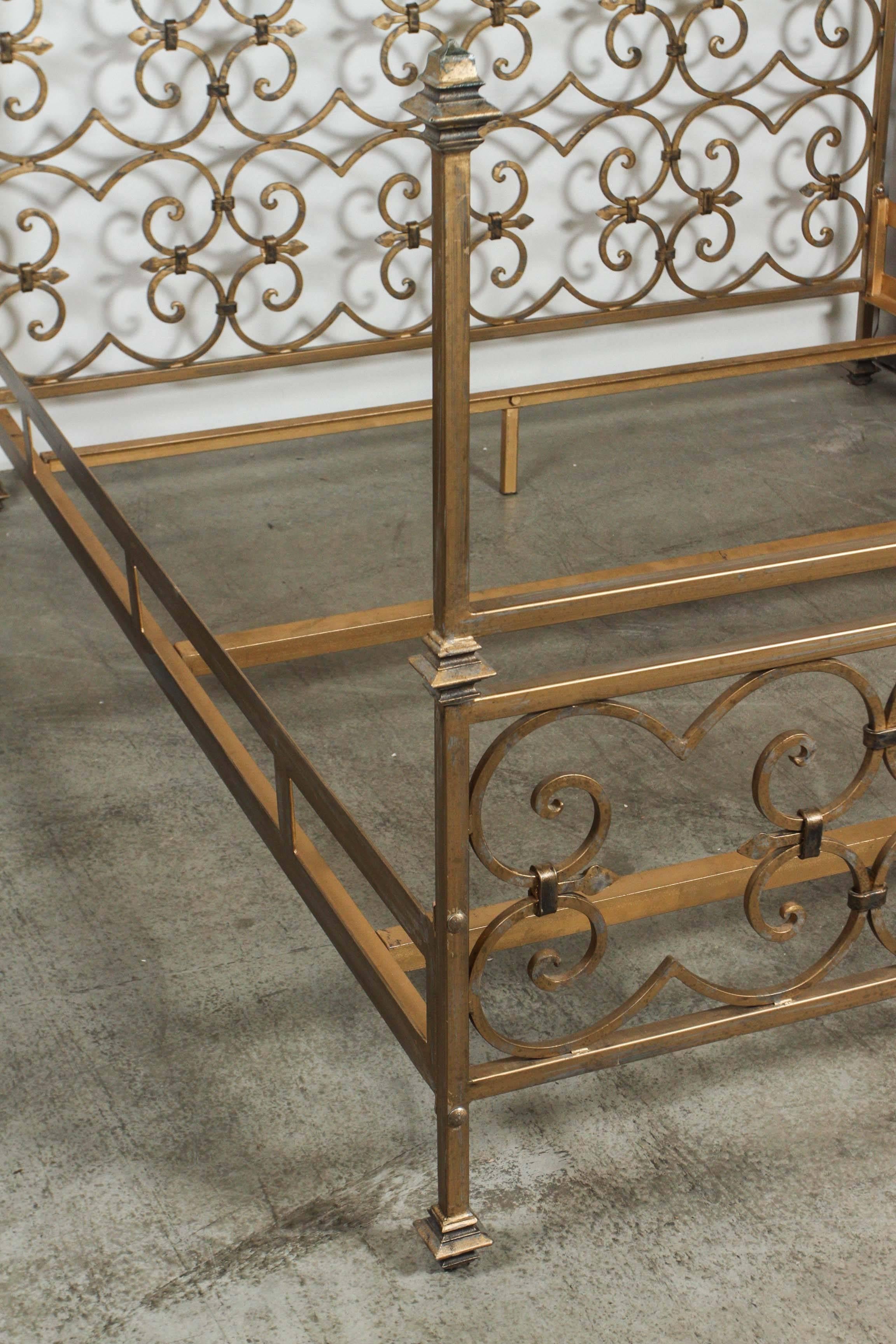 Hollywood Regency Bed in the Style of Nancy Corzine 3